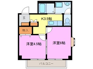 アーバンプラザ２の物件間取画像